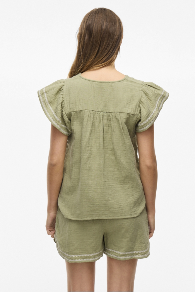 VITOVAN V-NECK TOP 14104844 SAGE